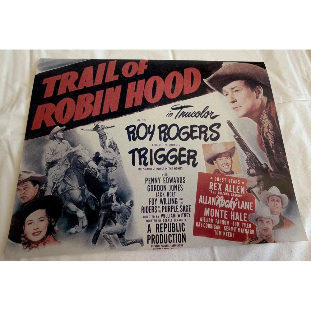 Roy Rogers Trail of Robin Hood Republic Pictures Movie Press Book Souvenir V000